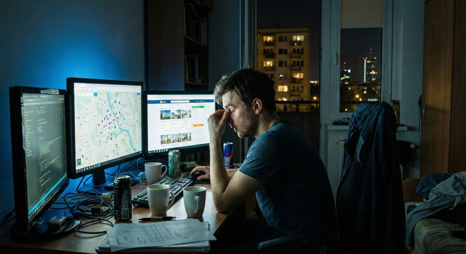 Laptop z otwartymi portalami ogłoszeniowymi — historia powstania RadarM